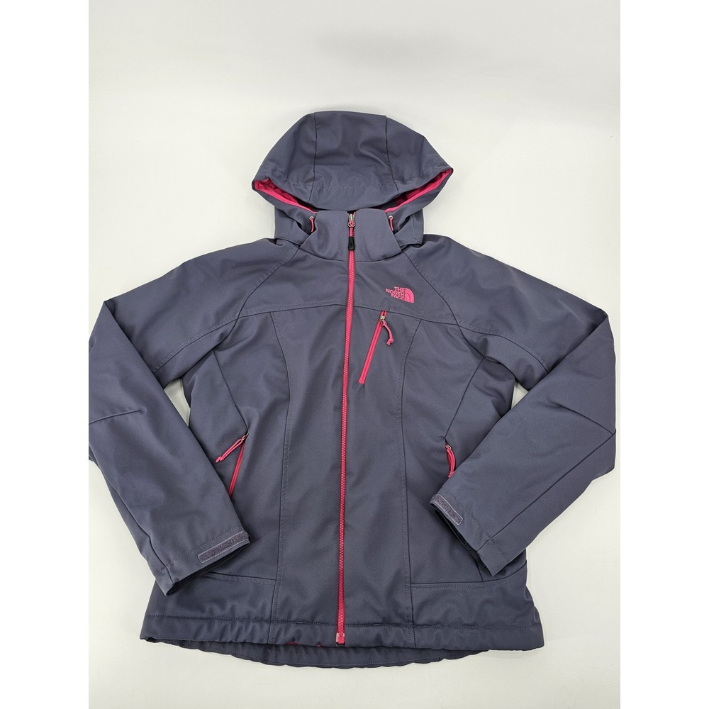 The North Face Women's Full Zip Hoodie Jacket Size M Primaloft Purple & Pink